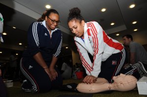 Great sports, great champions of hands on CPR