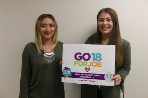 Niamh & Beth Launch GO18FORJOE & Help to Save Young Heartbeats
