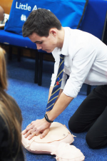 Skills For Life - De Lisle Students are all 'HANDS ON' with JHMT to learn CPR & how to use  AED