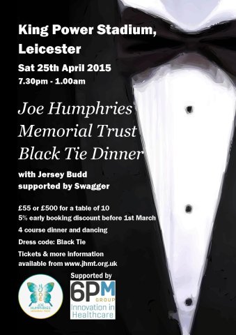 Black Tie Dinner Dance Joe Humphries Memorial Trust JHMT