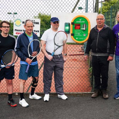 Leicester tennis club with support from JHMT takes steps to create a heart-safe environment for members and local community