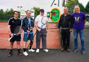 Leicester tennis club with support from JHMT takes steps to create a heart-safe environment for members and local community